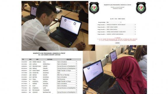 Kaşüstü ÇPAL Öğrenci Kulüp ve Proje Ödevi Seçimlerini Dijital Ortama Taşıdı