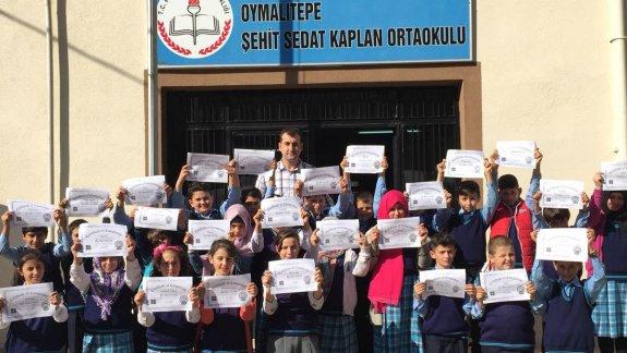 Oymalıtepe Şehit Sedat KAPLAN Ortaokulu Öğrencileri Code.Org Yazılım Sertifikalarını Aldılar