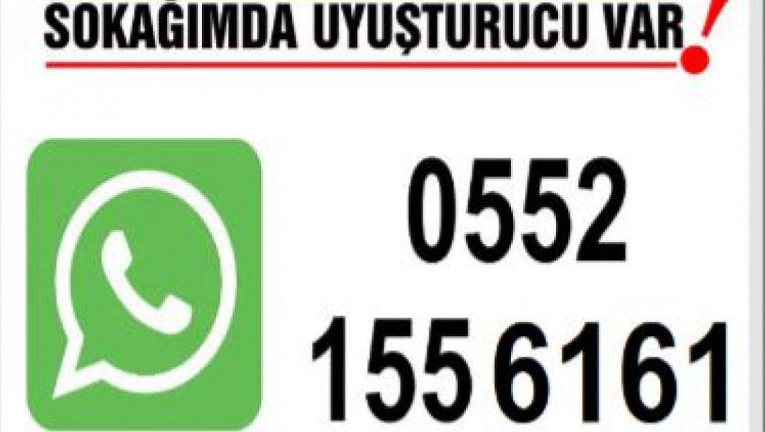 Narko-Mobil Projesi Whatsapp İhbar Hattı
