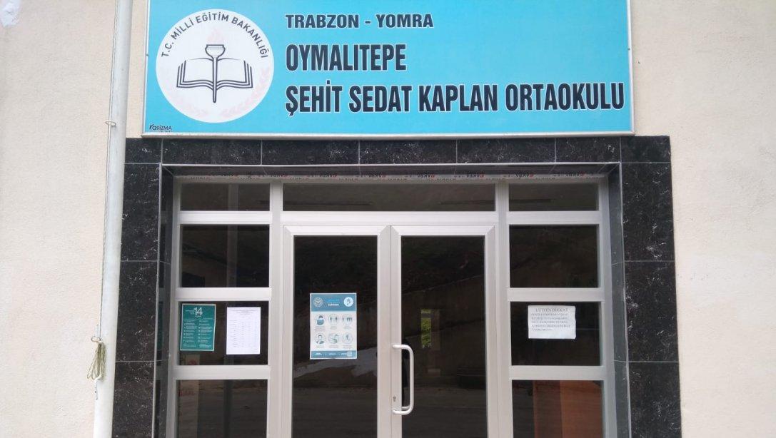Oymalıtepe Şehit Sedat Kaplan Ortaokulu Yüz Yüze Eğitime Hazırdır