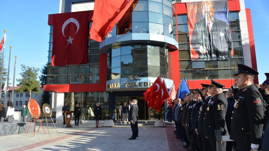 10 KASIM ATATÜRK'Ü ANMA GÜNÜ ÇELENK SUNMA TÖRENİ