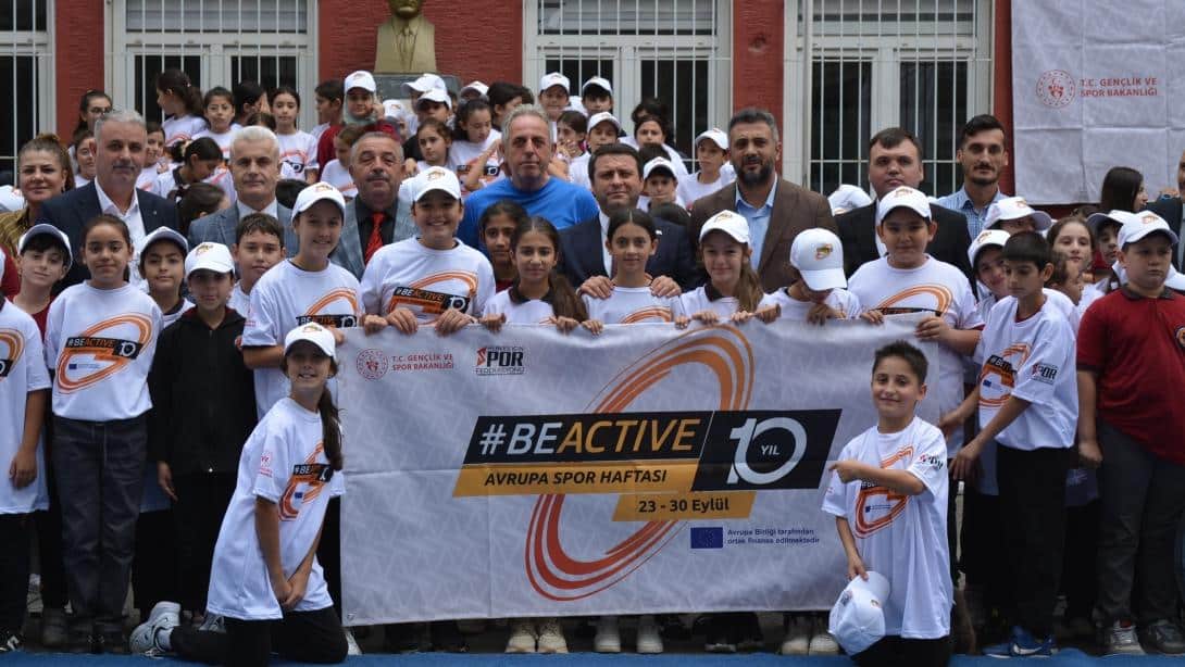 AVRUPA SPOR HAFTASI BAŞLADI YOMRA MERKEZ ORTAOKULUNDA GERÇEKLEŞTİ